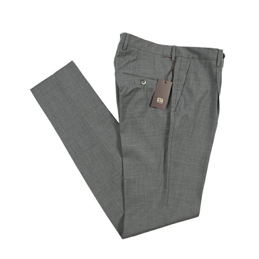 SALE｜GTA “772 L” ウール100% ワンタックスラックス / SLIM FIT グレー 48 | GUARDAROBA MILANO OFFICIAL STORE