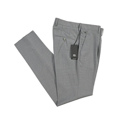 SALE｜GTA “772 L” ウール100% ワンタックスラックス / SLIM FIT グレー 48 | GUARDAROBA MILANO OFFICIAL STORE