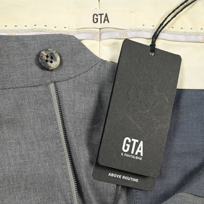 SALE｜GTA “772 L” ウール100% ワンタックスラックス / SLIM FIT グレー 48 | GUARDAROBA MILANO OFFICIAL STORE