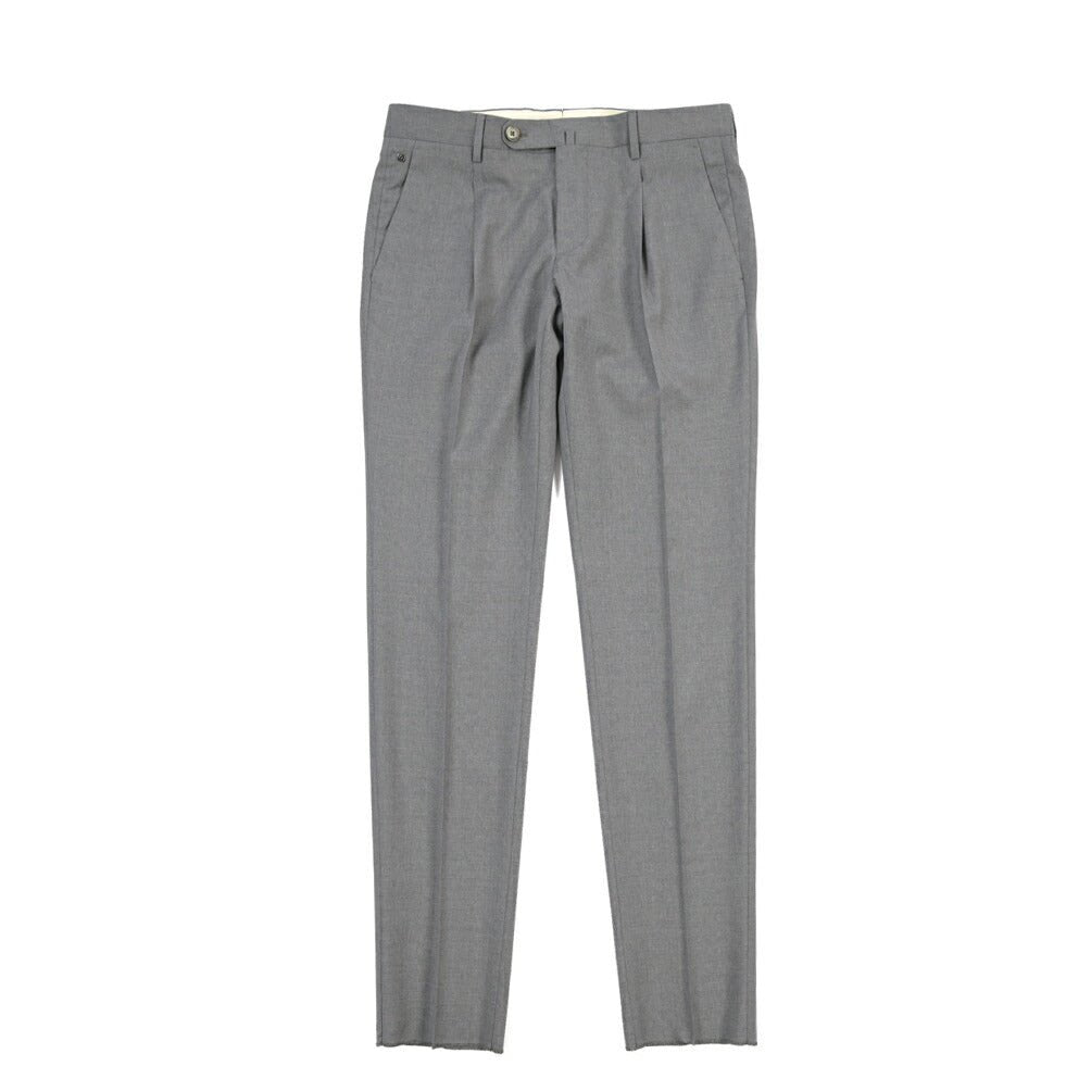 SALE｜GTA “772 L” ウール100% ワンタックスラックス / SLIM FIT グレー 48 | GUARDAROBA MILANO OFFICIAL STORE