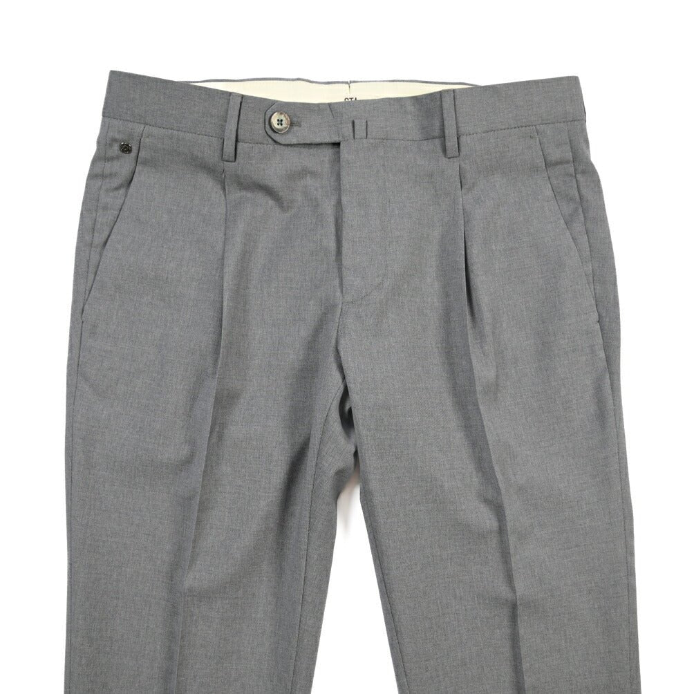 SALE｜GTA “772 L” ウール100% ワンタックスラックス / SLIM FIT グレー 48 | GUARDAROBA MILANO OFFICIAL STORE