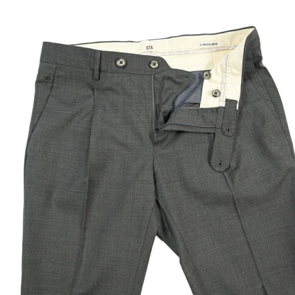 SALE｜GTA “772 L” ウール100% ワンタックスラックス / SLIM FIT グレー 48 | GUARDAROBA MILANO OFFICIAL STORE