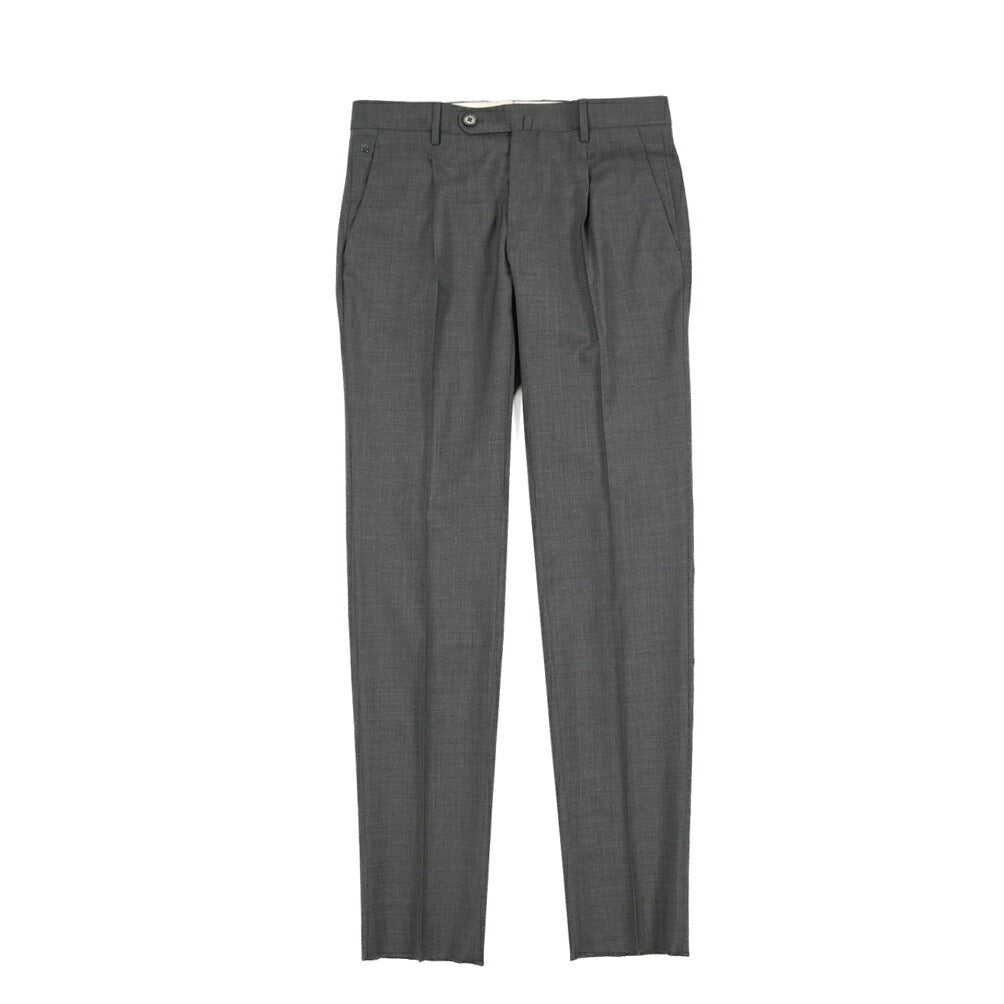 SALE｜GTA “772 L” ウール100% ワンタックスラックス / SLIM FIT グレー 48 | GUARDAROBA MILANO OFFICIAL STORE