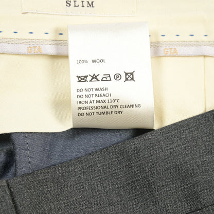 SALE｜GTA “772 L” ウール100% ワンタックスラックス / SLIM FIT グレー 48 | GUARDAROBA MILANO OFFICIAL STORE