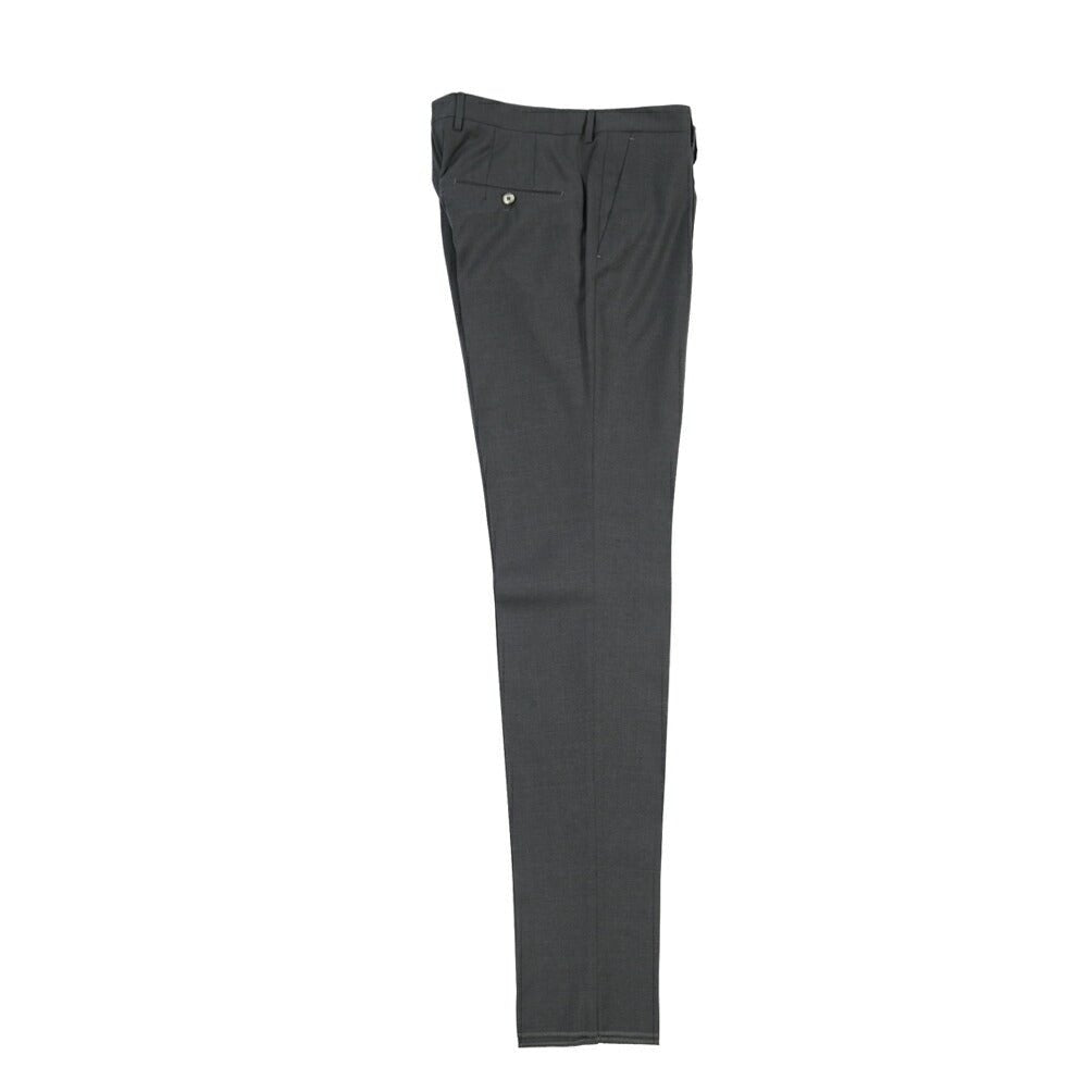 SALE｜GTA “772 L” ウール100% ワンタックスラックス / SLIM FIT ダークグレー 48 | GUARDAROBA MILANO OFFICIAL STORE
