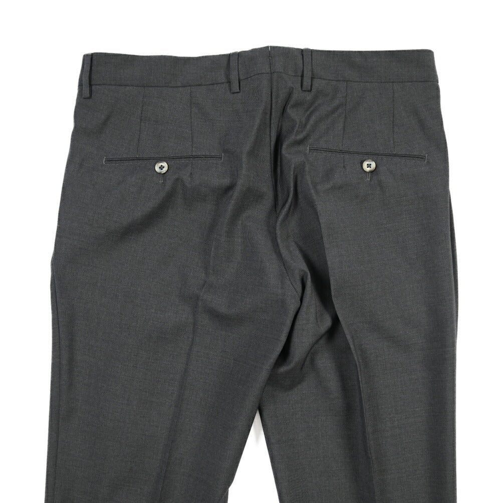 SALE｜GTA “772 L” ウール100% ワンタックスラックス / SLIM FIT ダークグレー 48 | GUARDAROBA MILANO OFFICIAL STORE