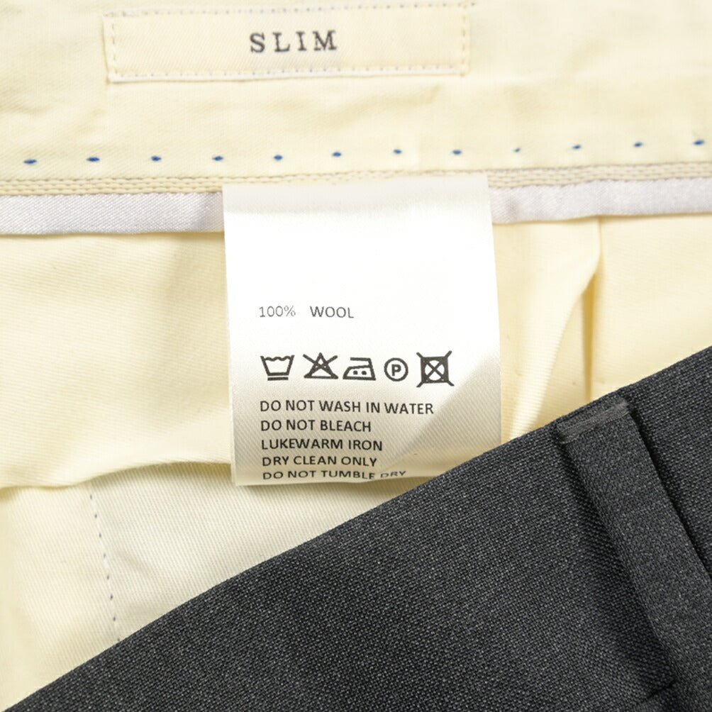 SALE｜GTA “772 L” ウール100% ワンタックスラックス / SLIM FIT ダークグレー 48 | GUARDAROBA MILANO OFFICIAL STORE