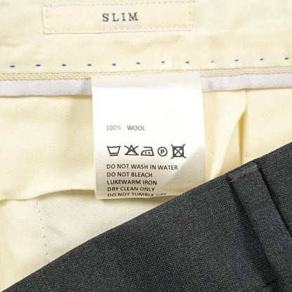 SALE｜GTA “772 L” ウール100% ワンタックスラックス / SLIM FIT ダークグレー 48 | GUARDAROBA MILANO OFFICIAL STORE