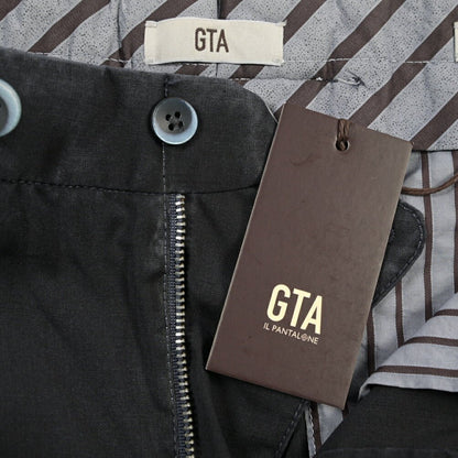 SALE｜GTA “772 L” ヴァージンウール100% ワンタックスラックス / SLIM FIT ダークネイビー 46 | GUARDAROBA MILANO OFFICIAL STORE