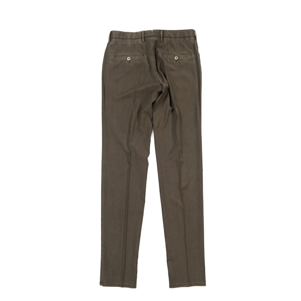 SALE｜GTA “772 L” ヴァージンウール100% ワンタックスラックス / SLIM FIT ブラウン 46 | GUARDAROBA MILANO OFFICIAL STORE