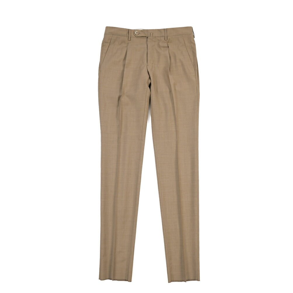 SALE｜GTA “772 L” ウール100% ワンタックスラックス / SLIM FIT ブラウン 48 | GUARDAROBA MILANO OFFICIAL STORE