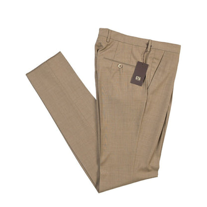 SALE｜GTA “772 L” ウール100% ワンタックスラックス / SLIM FIT ブラウン 48 | GUARDAROBA MILANO OFFICIAL STORE