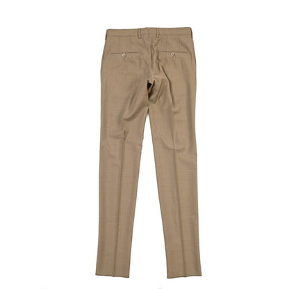SALE｜GTA “772 L” ウール100% ワンタックスラックス / SLIM FIT ブラウン 48 | GUARDAROBA MILANO OFFICIAL STORE