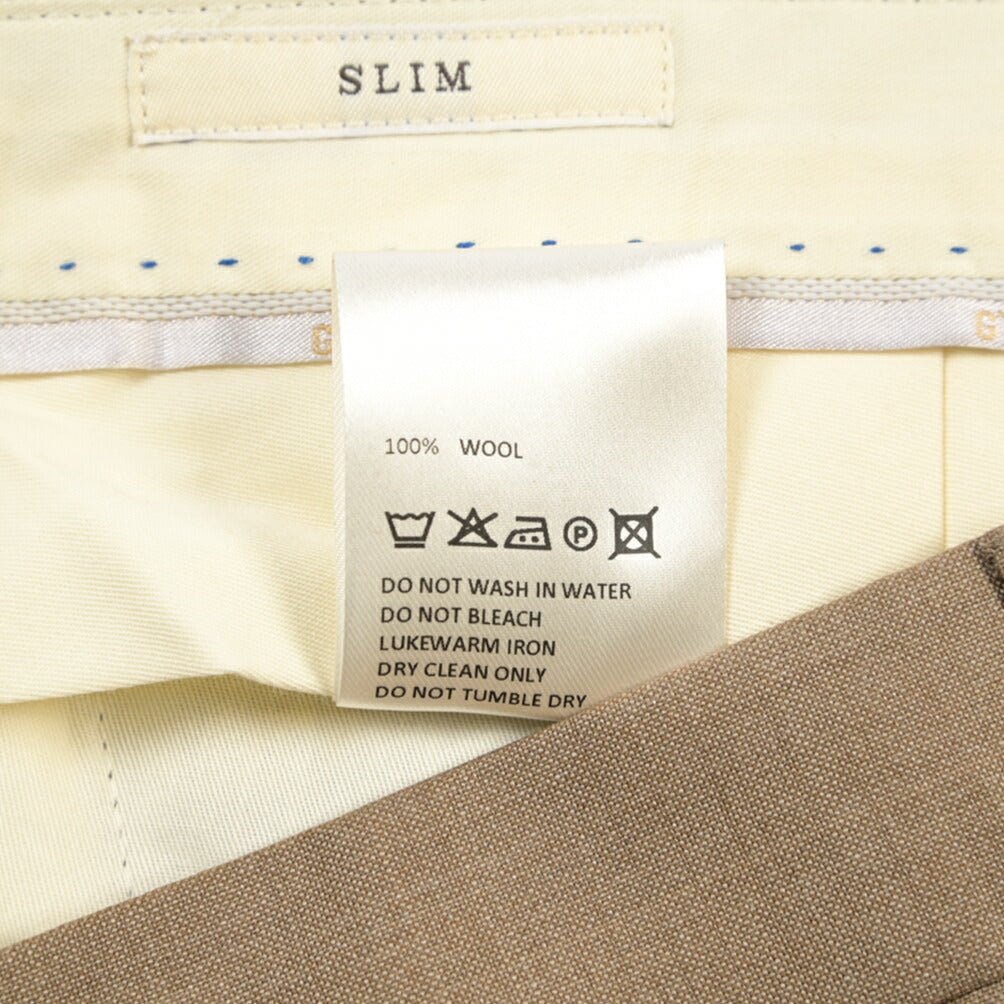 SALE｜GTA “772 L” ウール100% ワンタックスラックス / SLIM FIT ブラウン 48 | GUARDAROBA MILANO OFFICIAL STORE