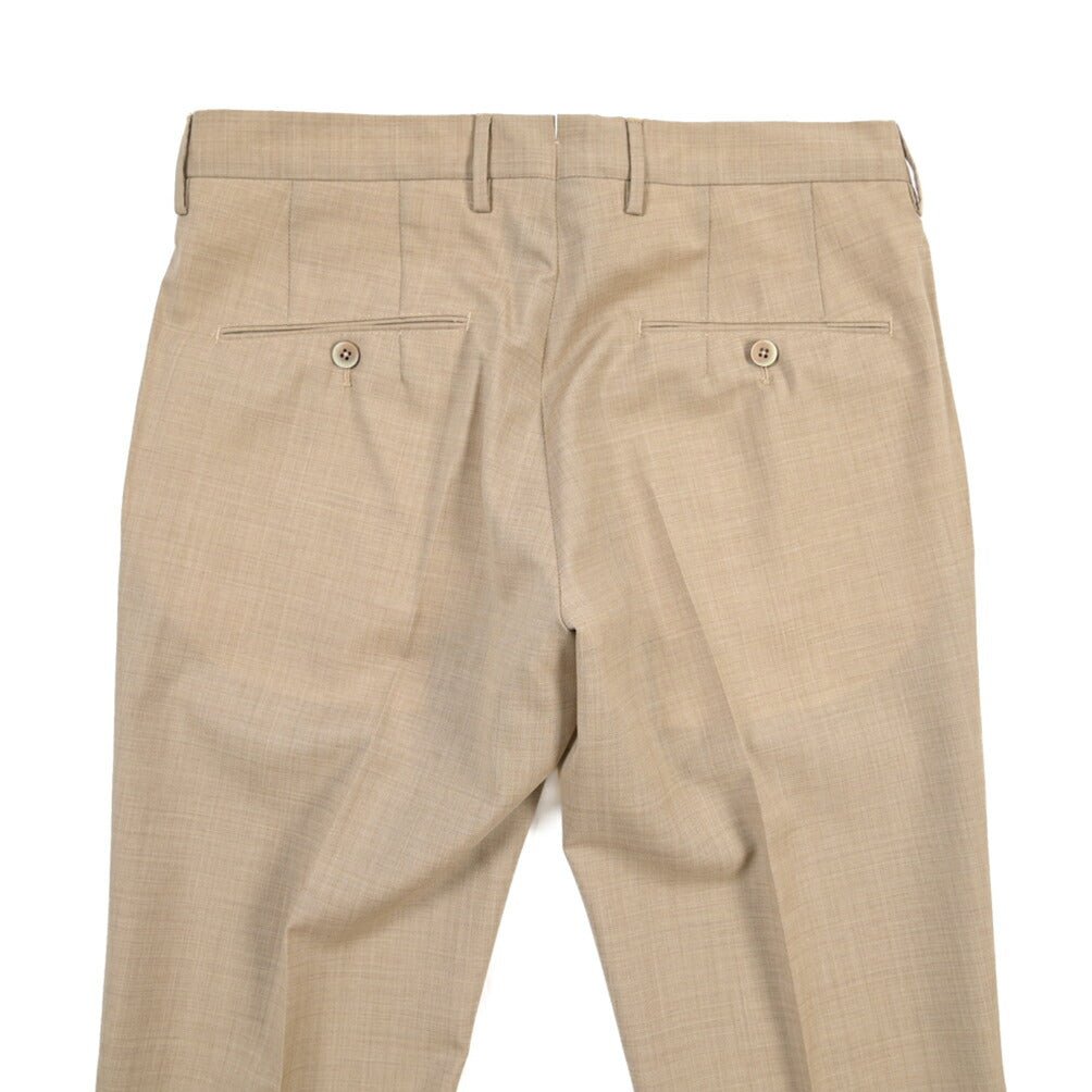 SALE｜GTA “772 L” ウール100% ワンタックスラックス / SLIM FIT ベージュ 48 | GUARDAROBA MILANO OFFICIAL STORE