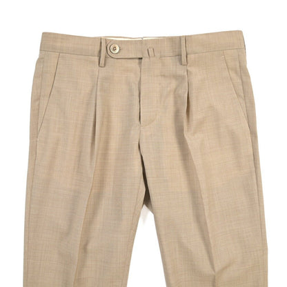 SALE｜GTA “772 L” ウール100% ワンタックスラックス / SLIM FIT ベージュ 48 | GUARDAROBA MILANO OFFICIAL STORE