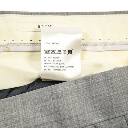 SALE｜GTA “800 G SL” ウール100% ノータックスラックス / SLIM FIT グレー 46 | GUARDAROBA MILANO OFFICIAL STORE