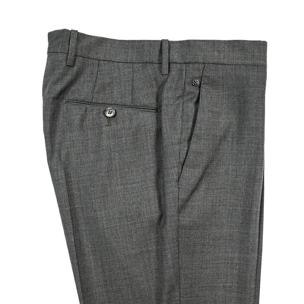 SALE｜GTA “800 G SL” ウール100% ノータックスラックス / SLIM FIT ダークグレー 48 | GUARDAROBA MILANO OFFICIAL STORE