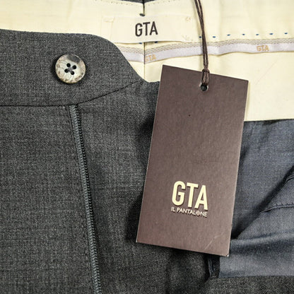SALE｜GTA “800 G SL” ウール100% ノータックスラックス / SLIM FIT ダークグレー 48 | GUARDAROBA MILANO OFFICIAL STORE
