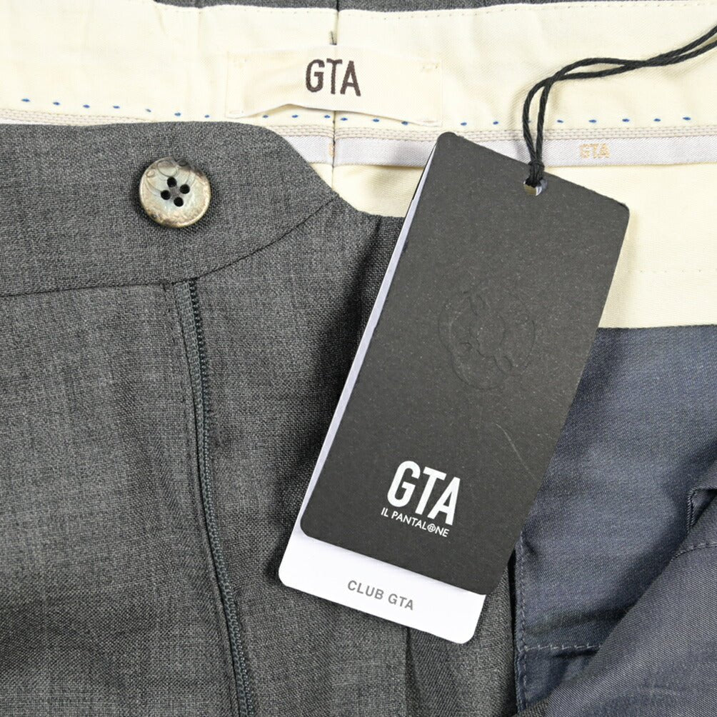 SALE｜GTA “800 G SL” ウール100% ノータックスラックス / SLIM FIT グレー 50 | GUARDAROBA MILANO OFFICIAL STORE