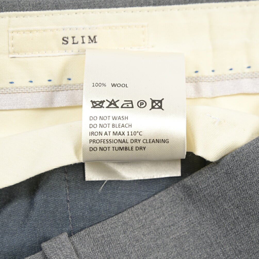 SALE｜GTA “800 G SL” ウール100% ノータックスラックス / SLIM FIT グレー 46 | GUARDAROBA MILANO OFFICIAL STORE