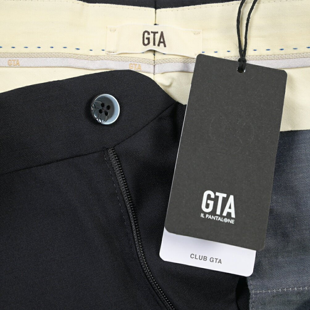 SALE｜GTA “800 G SL” ウール100% ノータックスラックス / SLIM FIT ネイビー 50 | GUARDAROBA MILANO OFFICIAL STORE