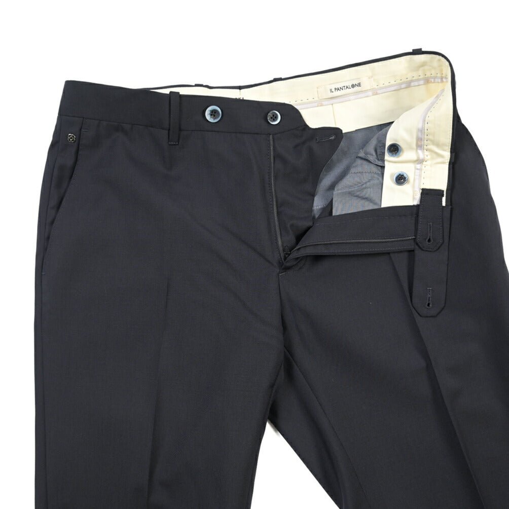 SALE｜GTA “800 G SL” ウール100% ノータックスラックス / SLIM FIT ネイビー 50 | GUARDAROBA MILANO OFFICIAL STORE