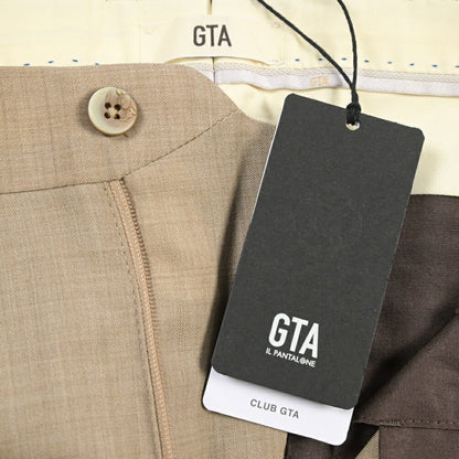 SALE｜GTA “800 G SL” ウール100% ノータックスラックス / SLIM FIT ベージュ 46 | GUARDAROBA MILANO OFFICIAL STORE