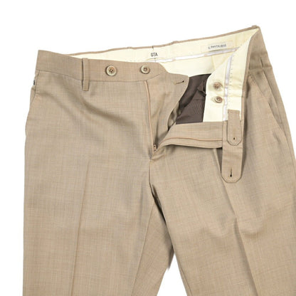 SALE｜GTA “800 G SL” ウール100% ノータックスラックス / SLIM FIT ベージュ 46 | GUARDAROBA MILANO OFFICIAL STORE