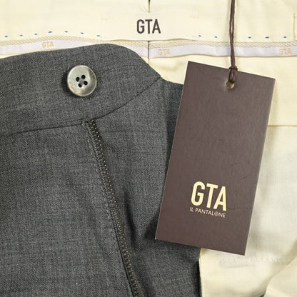 SALE｜GTA “800 SL” ウール100% ノータックスラックス / SLIM FIT グレー 46 | GUARDAROBA MILANO OFFICIAL STORE