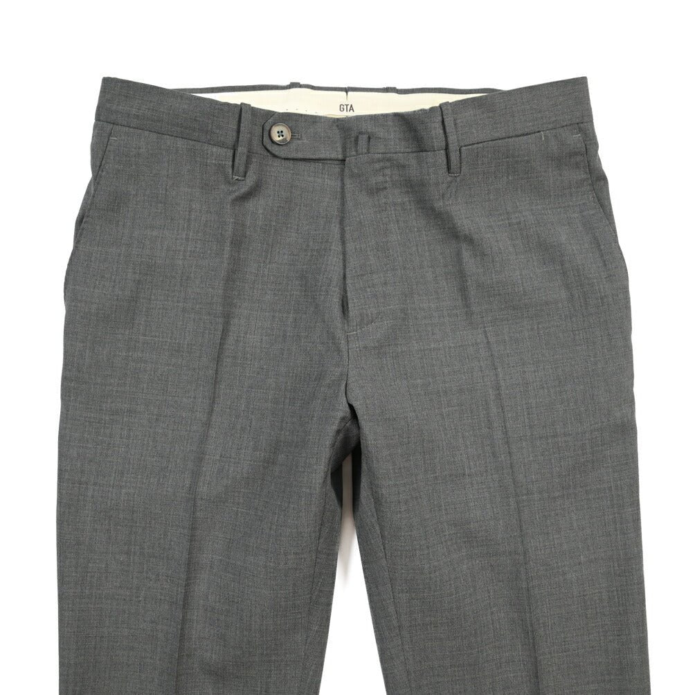 SALE｜GTA “800 SL” ウール100% ノータックスラックス / SLIM FIT グレー 46 | GUARDAROBA MILANO OFFICIAL STORE