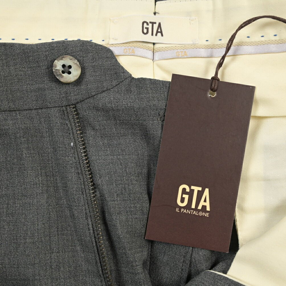 SALE｜GTA “800 SL” ウール100% ノータックスラックス / SLIM FIT グレー 50 | GUARDAROBA MILANO OFFICIAL STORE