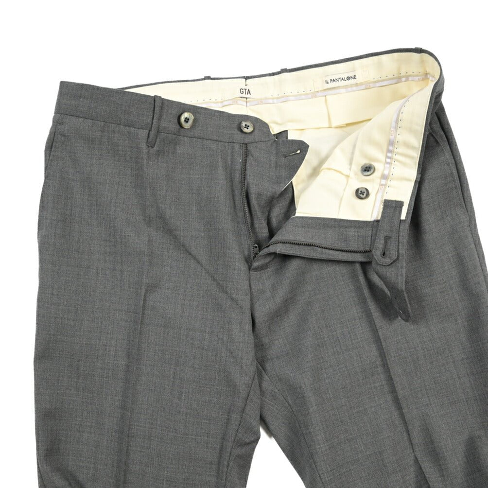 SALE｜GTA “800 SL” ウール100% ノータックスラックス / SLIM FIT グレー 50 | GUARDAROBA MILANO OFFICIAL STORE