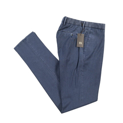 SALE｜GTA “800 SL” ヴァージンウール100% ノータックスラックス / SLIM FIT ネイビー 50 | GUARDAROBA MILANO OFFICIAL STORE