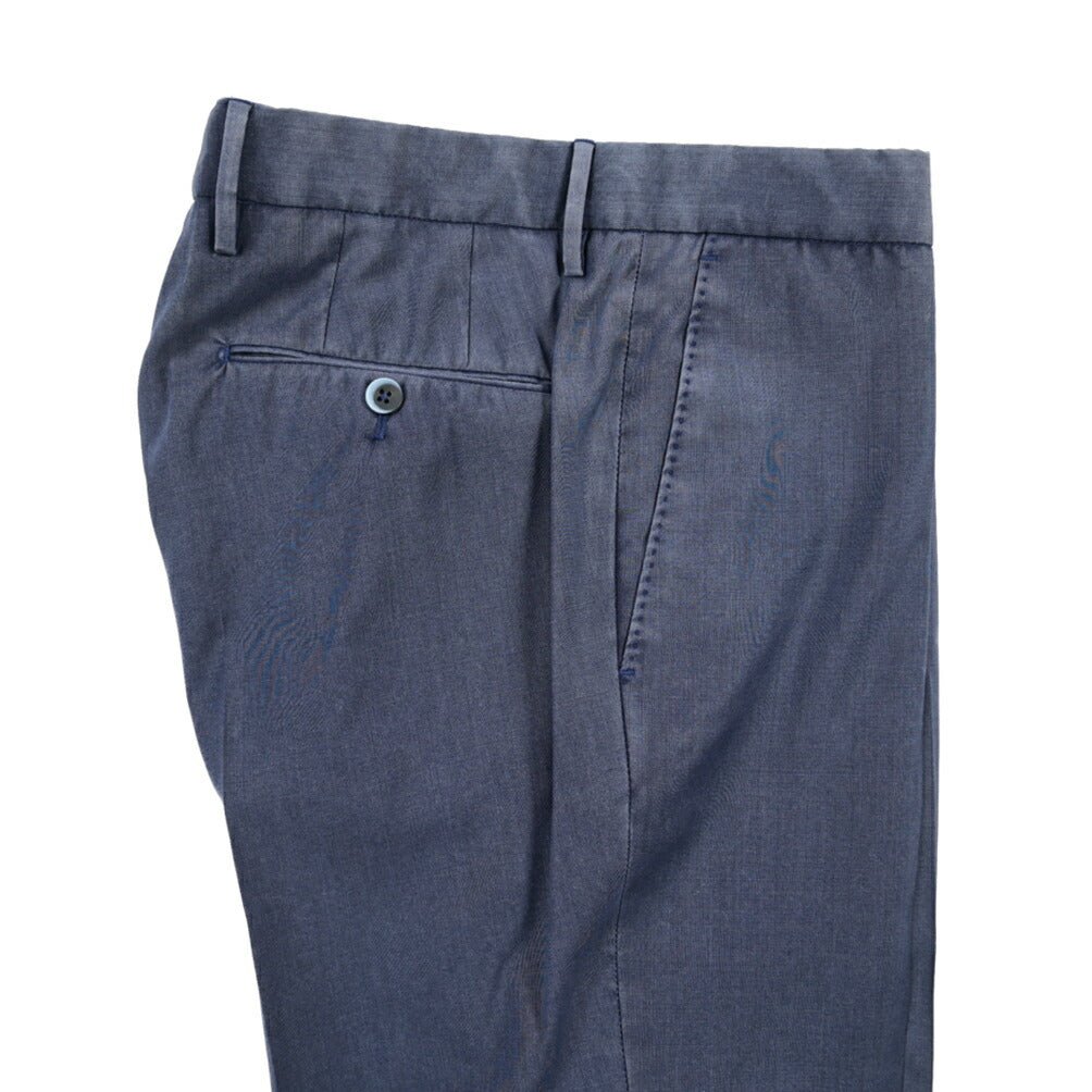 SALE｜GTA “800 SL” ヴァージンウール100% ノータックスラックス / SLIM FIT ネイビー 50 | GUARDAROBA MILANO OFFICIAL STORE