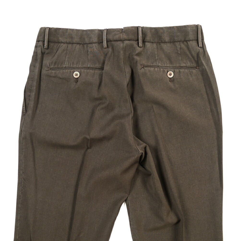 SALE｜GTA “800 SL” ヴァージンウール100% ノータックスラックス / SLIM FIT ブラウン 46 | GUARDAROBA MILANO OFFICIAL STORE