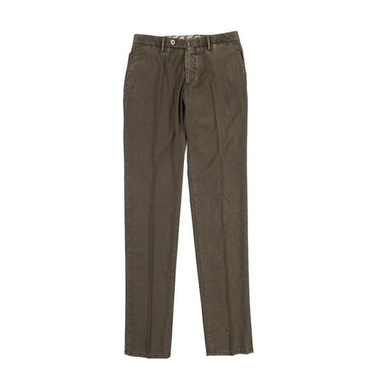 SALE｜GTA “800 SL” ヴァージンウール100% ノータックスラックス / SLIM FIT ブラウン 46 | GUARDAROBA MILANO OFFICIAL STORE
