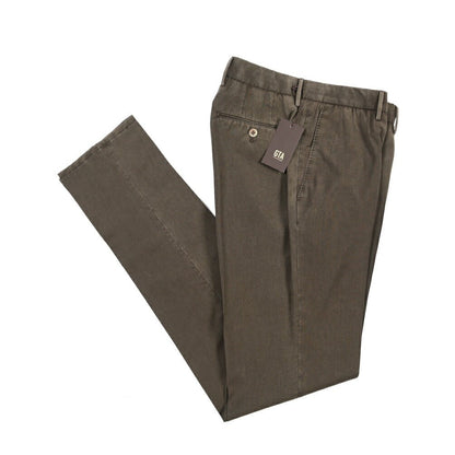 SALE｜GTA “800 SL” ヴァージンウール100% ノータックスラックス / SLIM FIT ブラウン 46 | GUARDAROBA MILANO OFFICIAL STORE