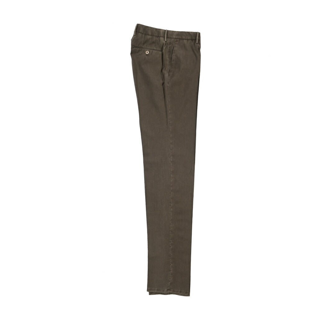 SALE｜GTA “800 SL” ヴァージンウール100% ノータックスラックス / SLIM FIT ブラウン 46 | GUARDAROBA MILANO OFFICIAL STORE