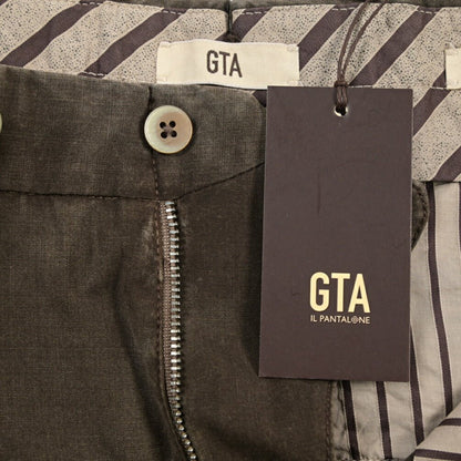 SALE｜GTA “800 SL” ヴァージンウール100% ノータックスラックス / SLIM FIT ブラウン 46 | GUARDAROBA MILANO OFFICIAL STORE