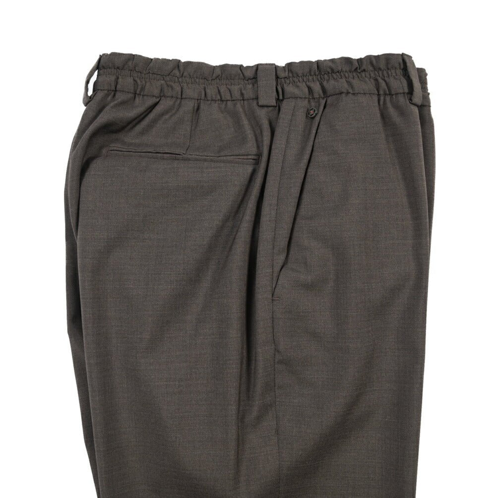 SALE｜GTA “ALFIO” ヴァージンウール100% ウエストバンド付きイージースラックス / SLIM FIT ブラウン 44 | GUARDAROBA MILANO OFFICIAL STORE