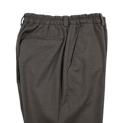 SALE｜GTA “ALFIO” ヴァージンウール100% ウエストバンド付きイージースラックス / SLIM FIT ブラウン 44 | GUARDAROBA MILANO OFFICIAL STORE