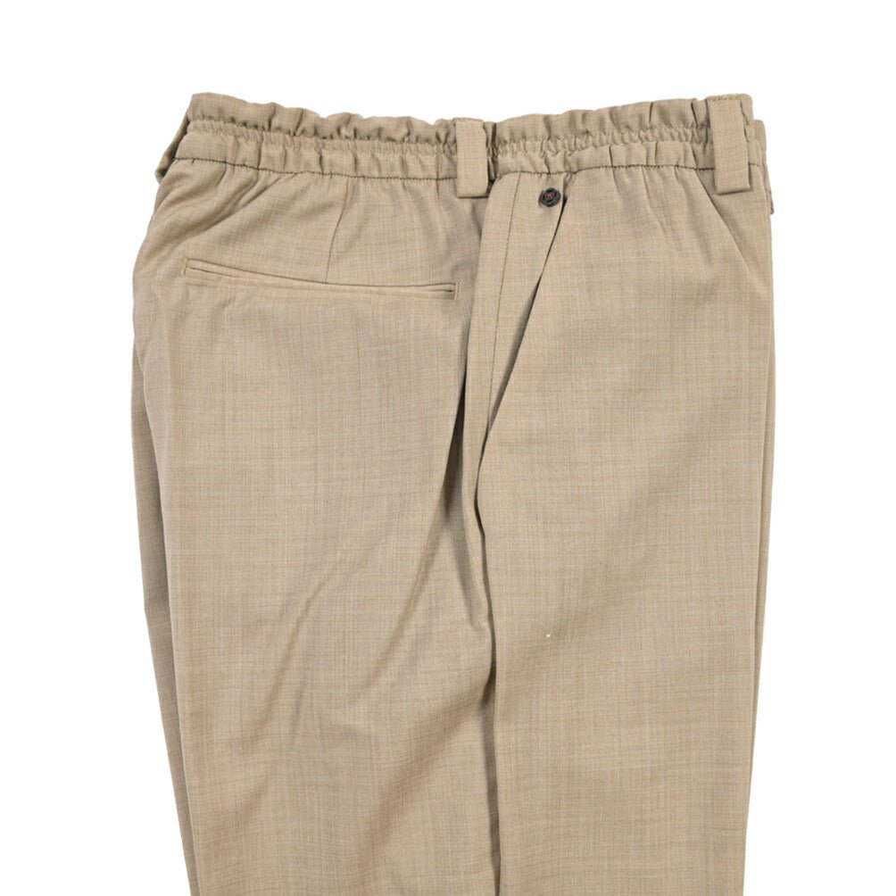 SALE｜GTA “ALFIO” ヴァージンウール100% ウエストバンド付きイージースラックス / SLIM FIT ベージュ 44 | GUARDAROBA MILANO OFFICIAL STORE
