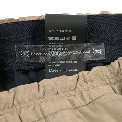 SALE｜GTA “ALFIO” ヴァージンウール100% ウエストバンド付きイージースラックス / SLIM FIT ベージュ 44 | GUARDAROBA MILANO OFFICIAL STORE