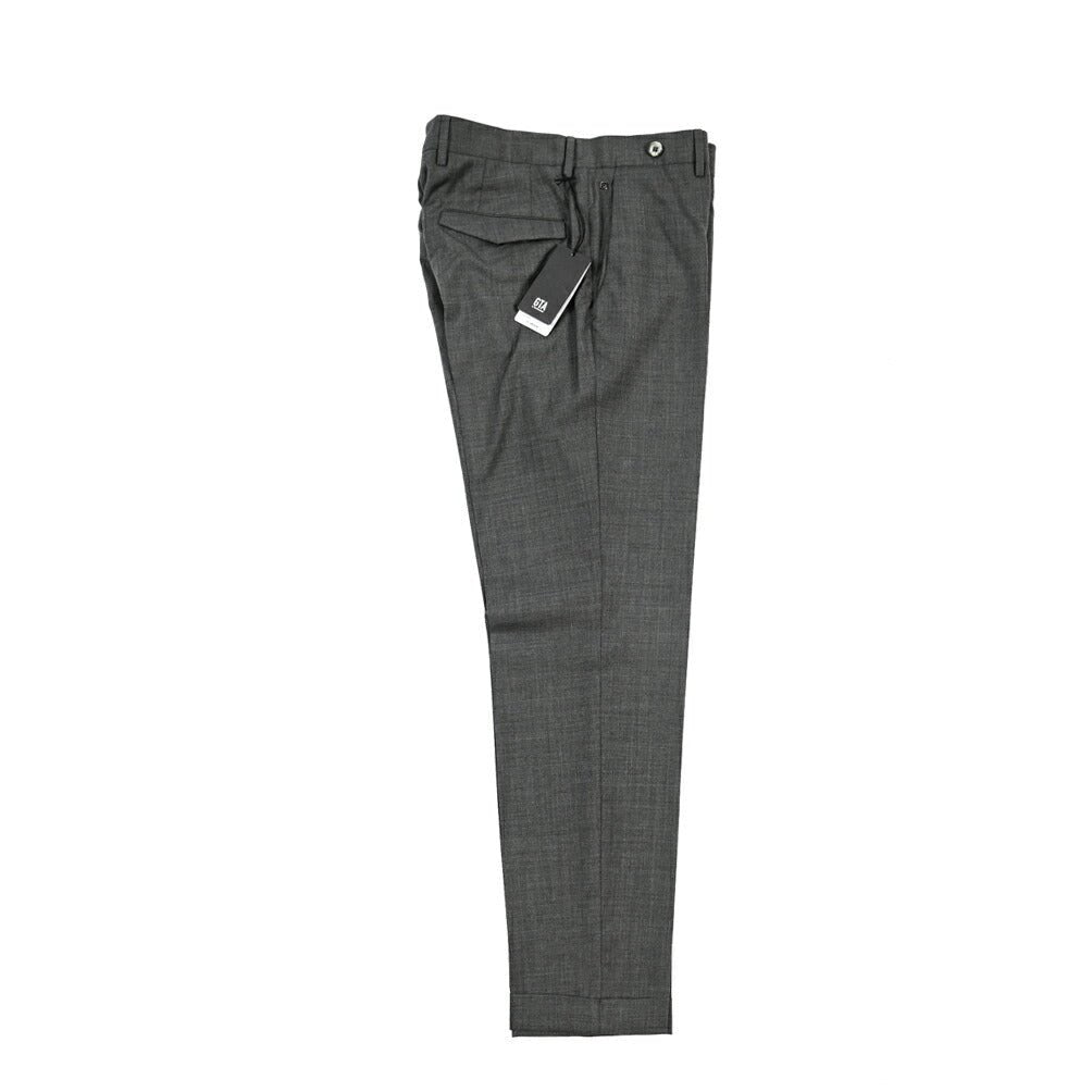 SALE｜GTA “BARRY” ウール100% ノータックスラックス / SLIM FIT グレー 46 | GUARDAROBA MILANO OFFICIAL STORE