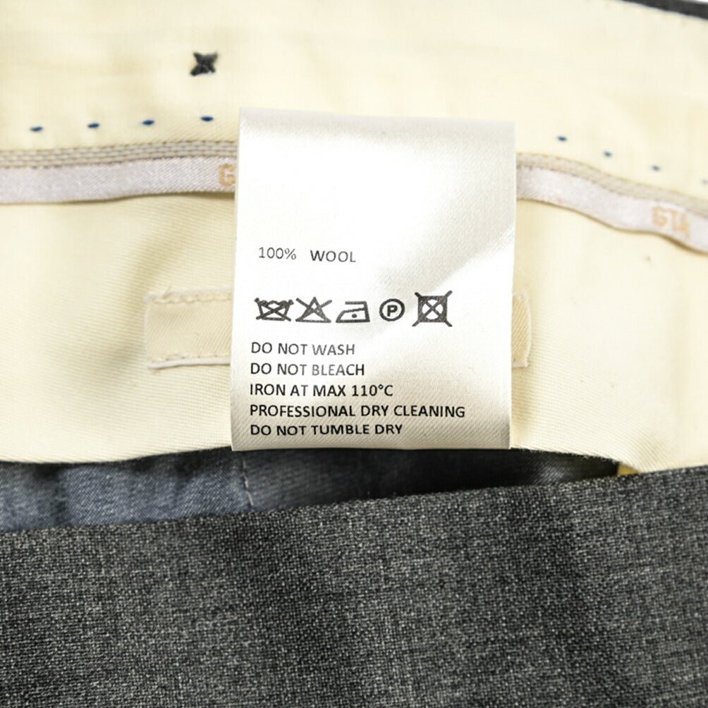 SALE｜GTA “BARRY” ウール100% ノータックスラックス / SLIM FIT グレー 46 | GUARDAROBA MILANO OFFICIAL STORE