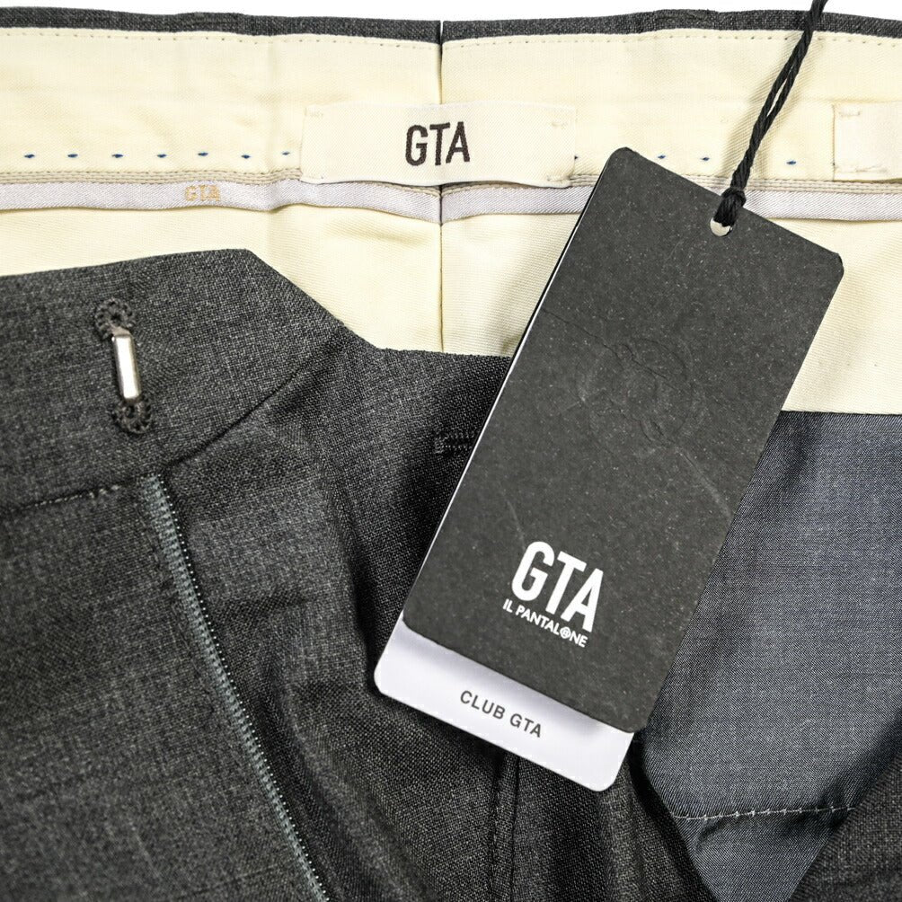 SALE｜GTA “BARRY” ウール100% ノータックスラックス / SLIM FIT グレー 46 | GUARDAROBA MILANO OFFICIAL STORE