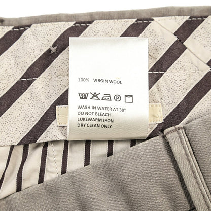 SALE｜GTA “BYRON” ヴァージンウール100% ワンタックスラックス / SLIM FIT ライトブラウン 48 | GUARDAROBA MILANO OFFICIAL STORE