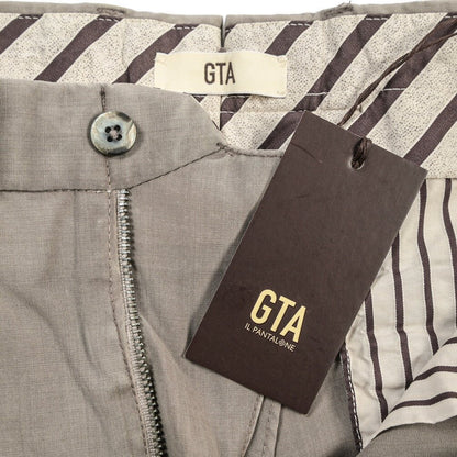 SALE｜GTA “BYRON” ヴァージンウール100% ワンタックスラックス / SLIM FIT ライトブラウン 48 | GUARDAROBA MILANO OFFICIAL STORE