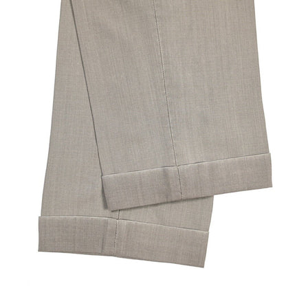 SALE｜GTA “BYRON” ヴァージンウール100% ワンタックスラックス / SLIM FIT ライトブラウン 48 | GUARDAROBA MILANO OFFICIAL STORE